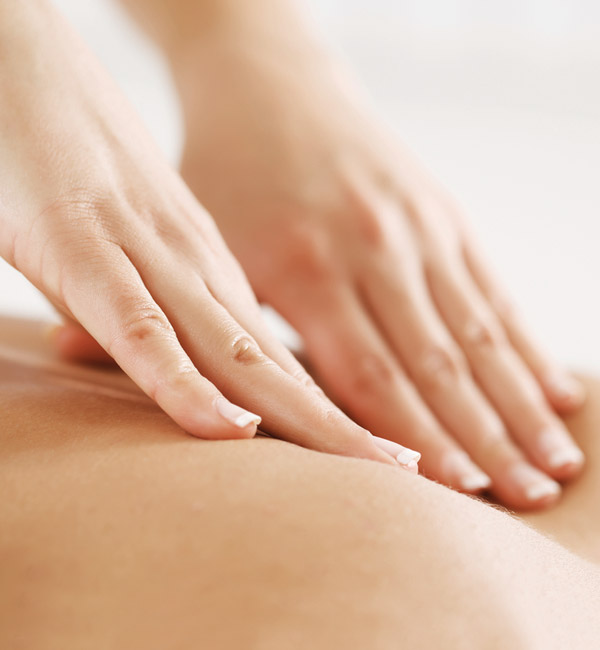 Massage lockert einzelne Muskelpartien